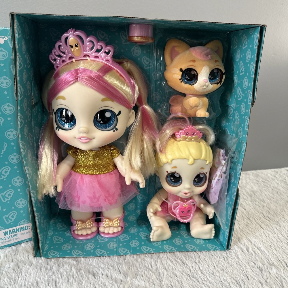 Kindi Kids Tiara Sisters And Kitten Pack  New In Box - Picture 2 of 8